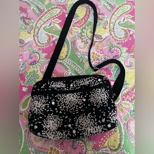 Elegant Black and White Crossbody Bag